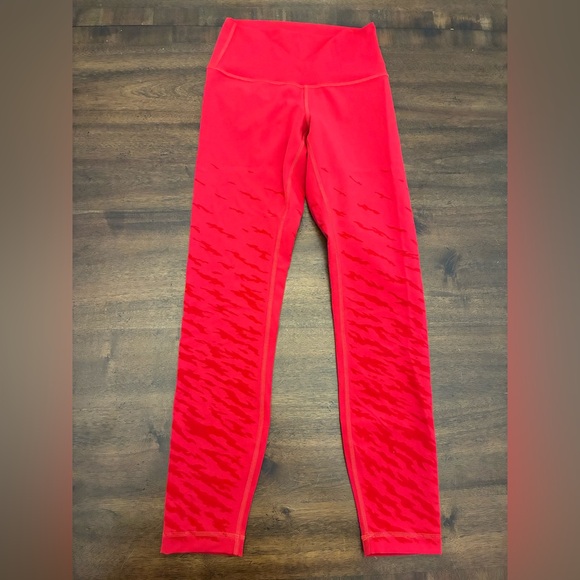 Lululemon Lunar New Year Wunder Under High-Rise Tight 25" Leggings 4 Dark Red - Picture 1 of 5